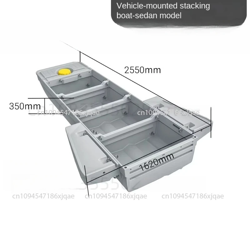 Fishing Boat Fiberglass - Enhanced Portable Car-Mounted Folding Boat Outdoor