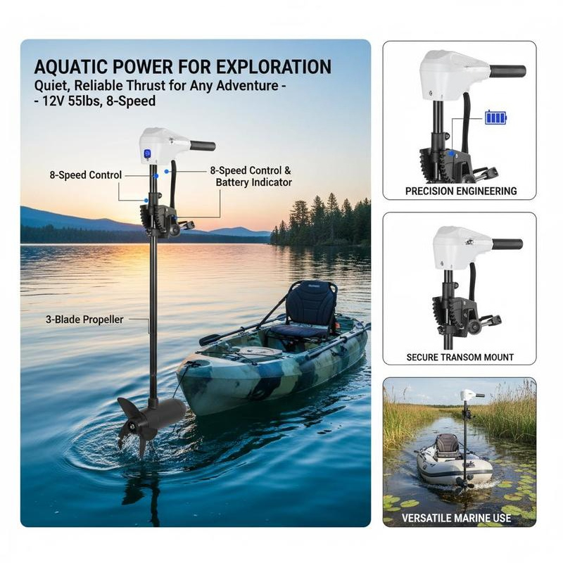 Electric Outboard Motor 30-In  - Fishing Boat Outboard Motor บทวิจารณ์และราคา