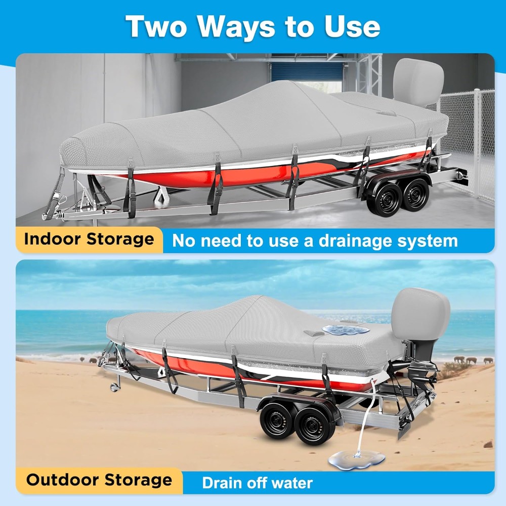 Boat Cover 20-22ft, 1200D Wate - Fishing Boat Cover บทวิจารณ์และราคา
