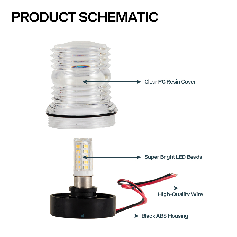 12V Marine LED Anchor Light Wa - Fishing Boat Anchor บทวิจารณ์และราคา