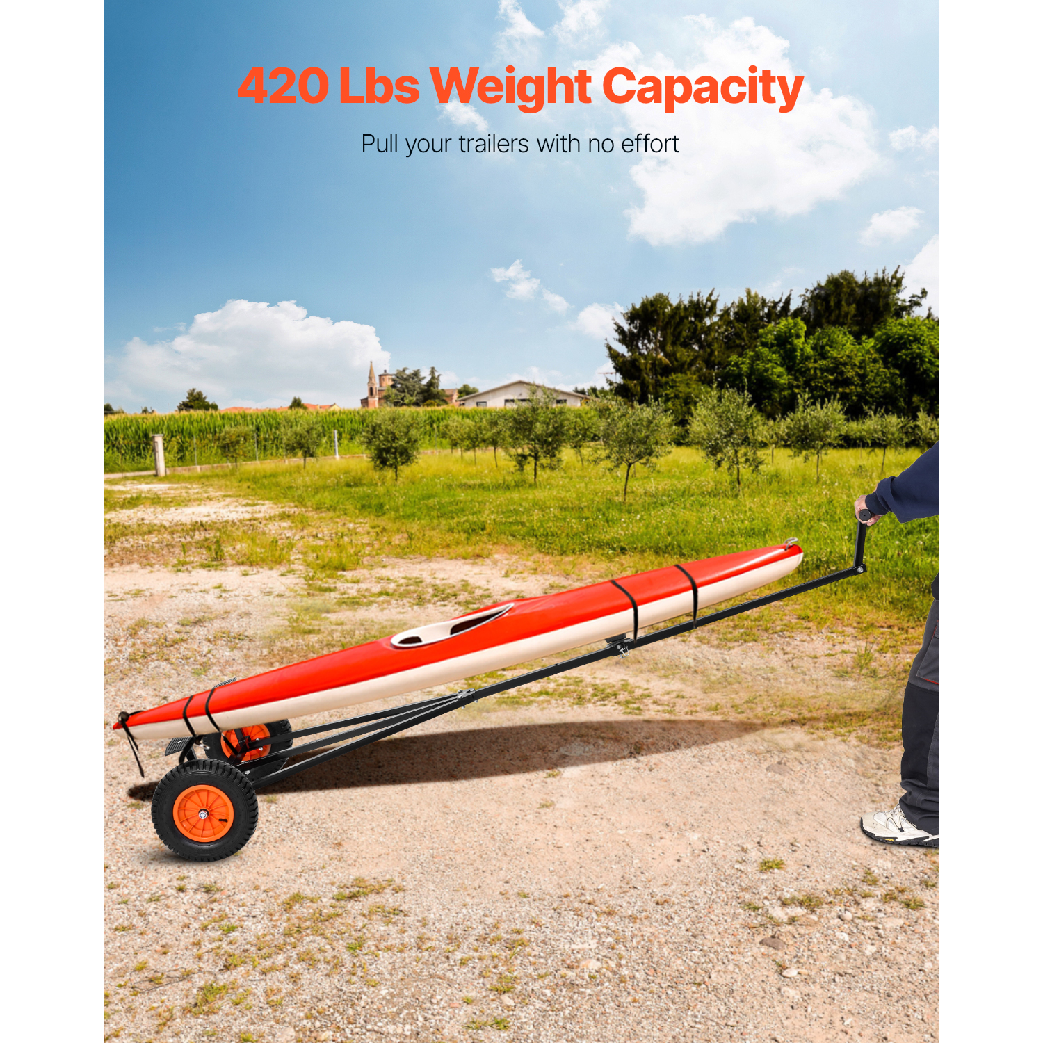 SucceBuy 420lbs Boat Trailer D - Fishing Boat Oar บทวิจารณ์และราคา