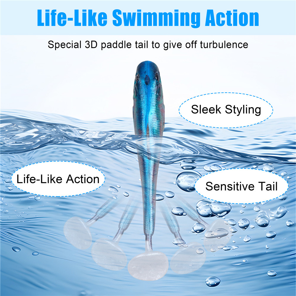6Pcs Pre-Rigged Soft Fishing L - Fishing Boat Trailer บทวิจารณ์และราคา