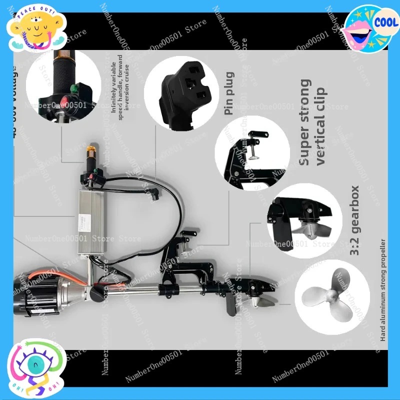 12V 24V 48V 60V 72V Brushless  - Fishing Boat Outboard Motor บทวิจารณ์และราคา