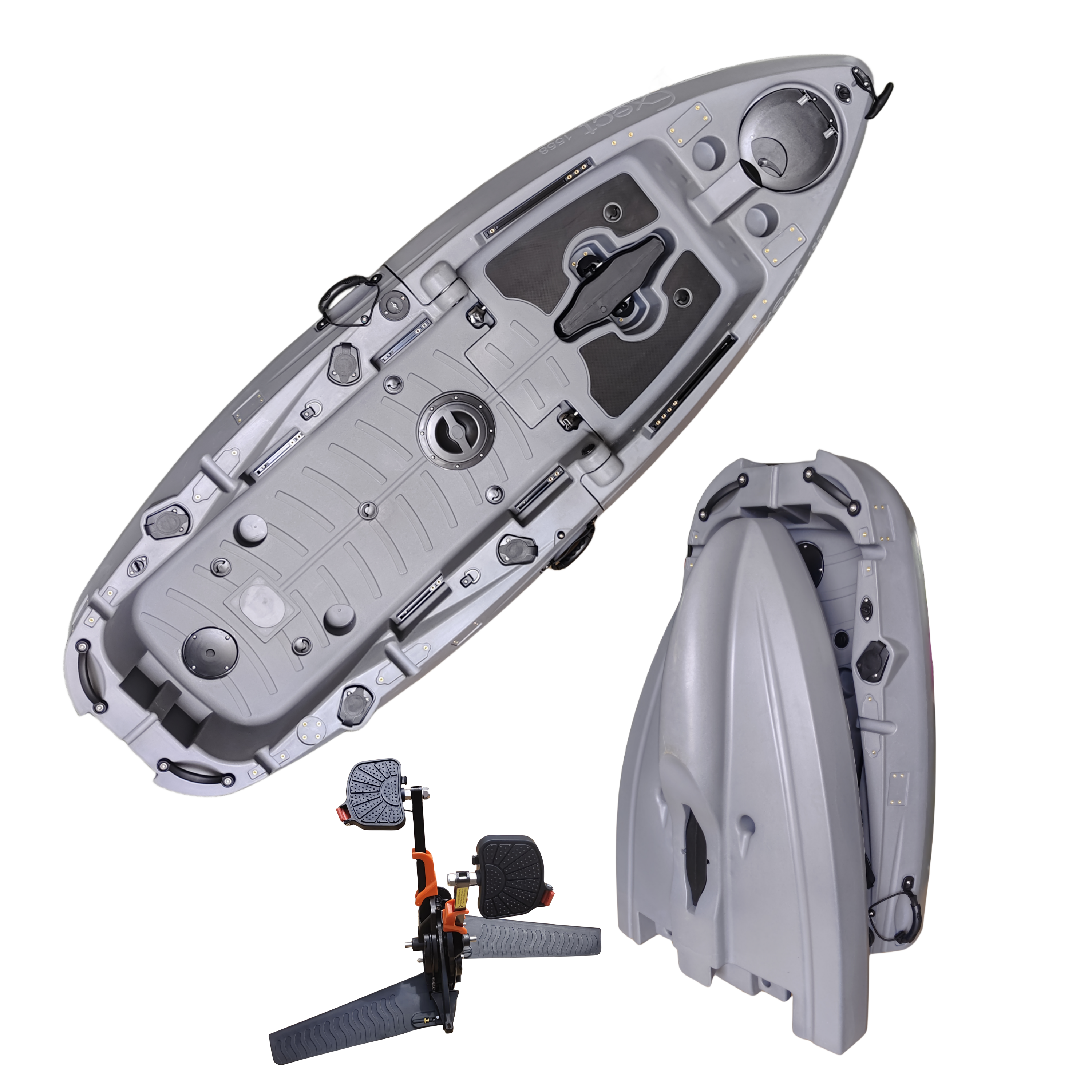 Plastic Kayak Pedal Kayak Fish - Fishing Boat Aluminum บทวิจารณ์และราคา