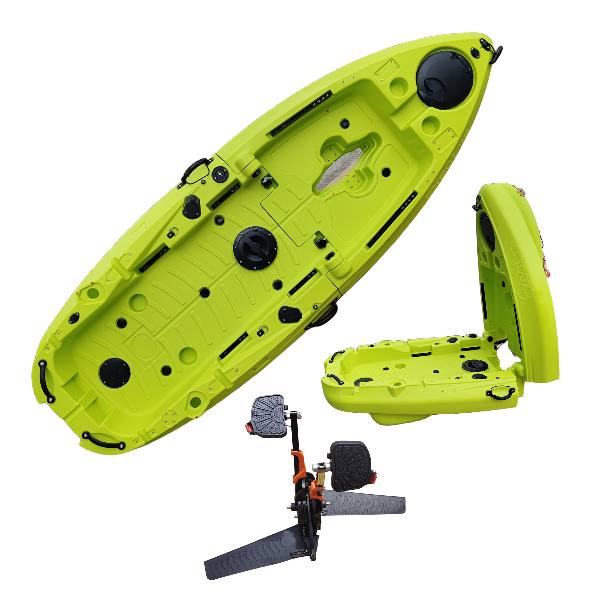 Plastic Kayak Pedal Kayak Fish - Fishing Boat Aluminum บทวิจารณ์และราคา