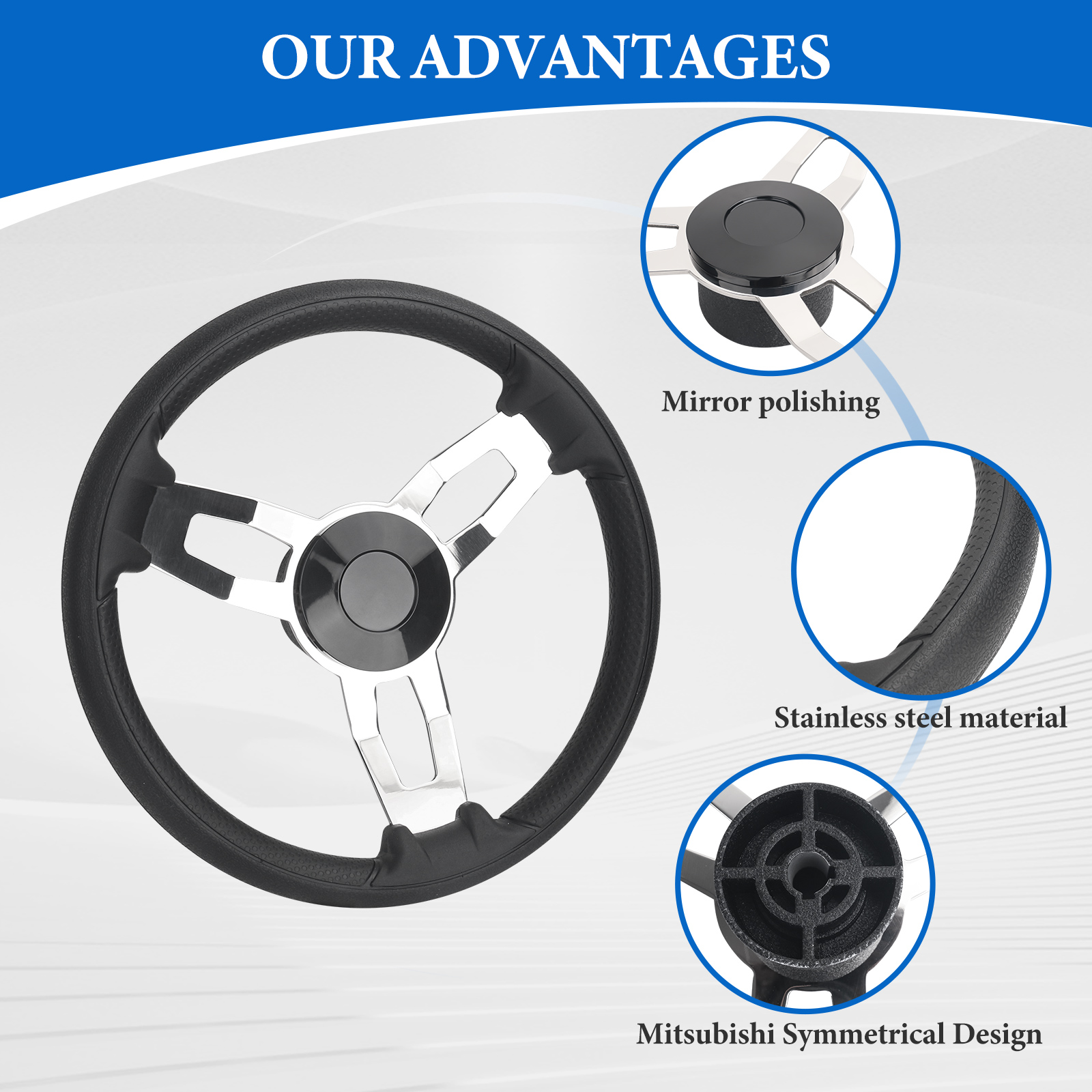 Boat Accessories Marine 13 Inc - Fishing Boat Steering Wheel บทวิจารณ์และราคา