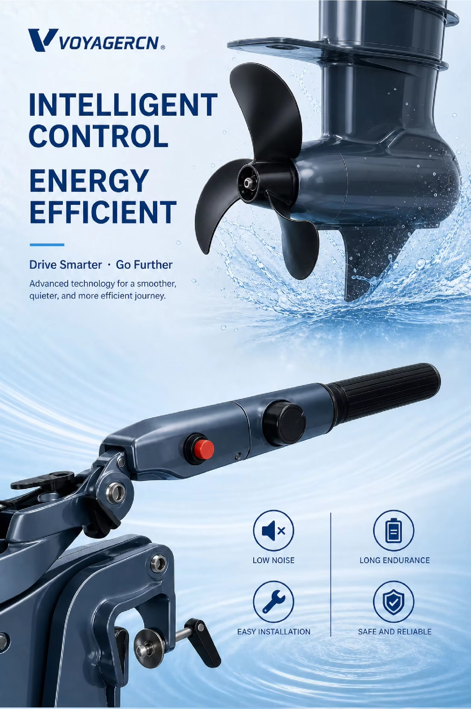 6HP 3000W  IP67 S-series High- - Fishing Boat Outboard Motor บทวิจารณ์และราคา