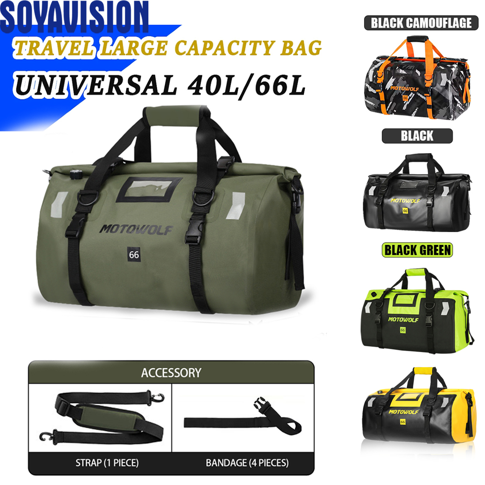 Waterproof Duffel Bag 40L/66L  - Fishing Boat Oar บทวิจารณ์และราคา