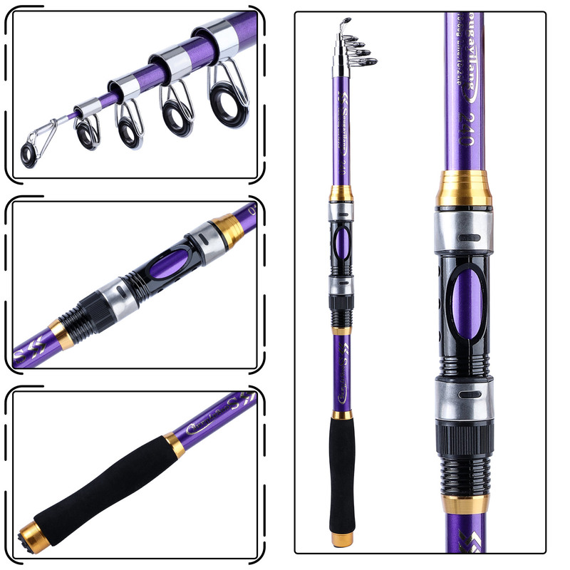 Sougayilang 4 Colors Telescopi - Fishing Boat Fiberglass บทวิจารณ์และราคา
