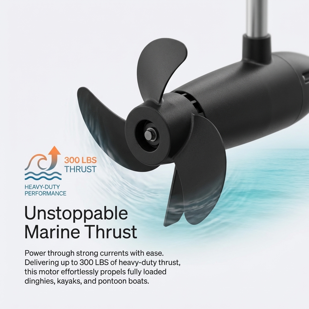 240LBS 300LBS High Thrust Brus - Fishing Boat Outboard Motor บทวิจารณ์และราคา