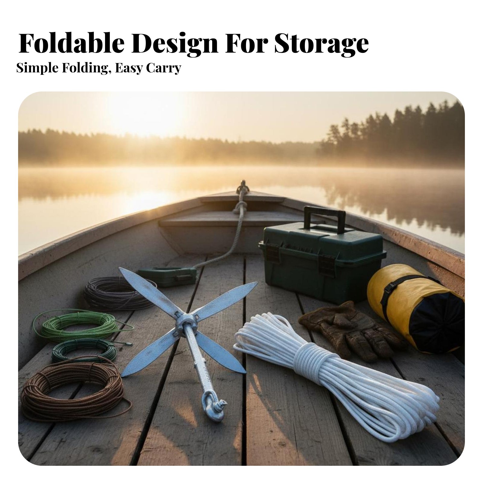Lotus Anchor Foldable Carbon S - Fishing Boat Anchor บทวิจารณ์และราคา