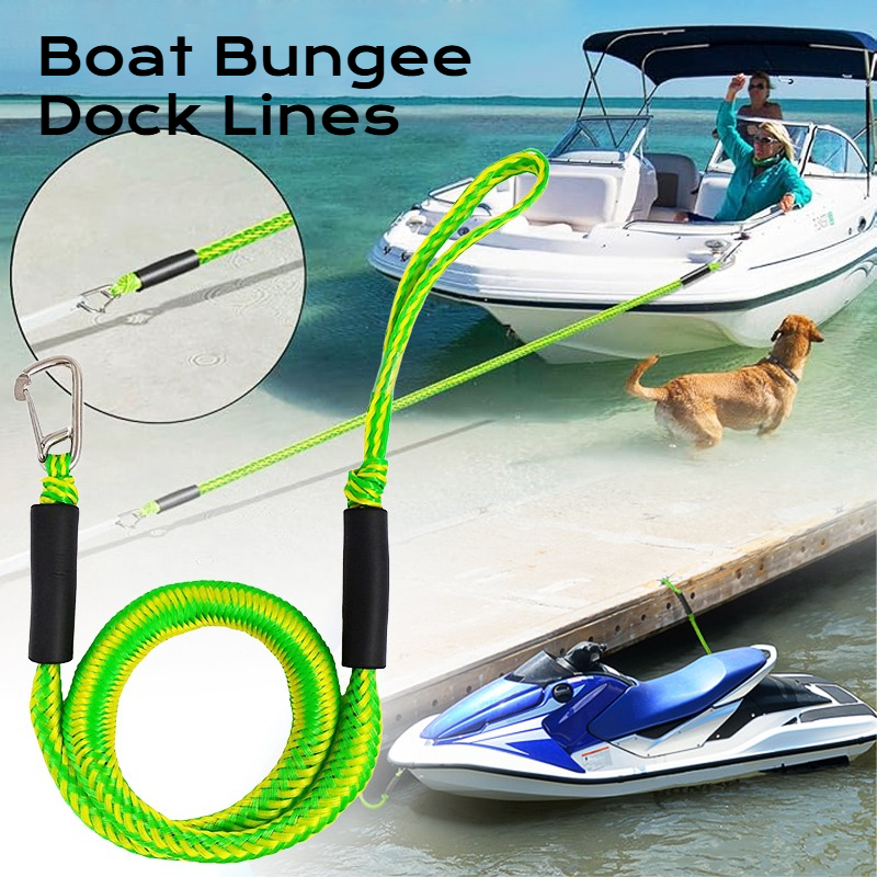 Boat Bungee Dock Line M8 Hook  - Fishing Boat Anchor บทวิจารณ์และราคา
