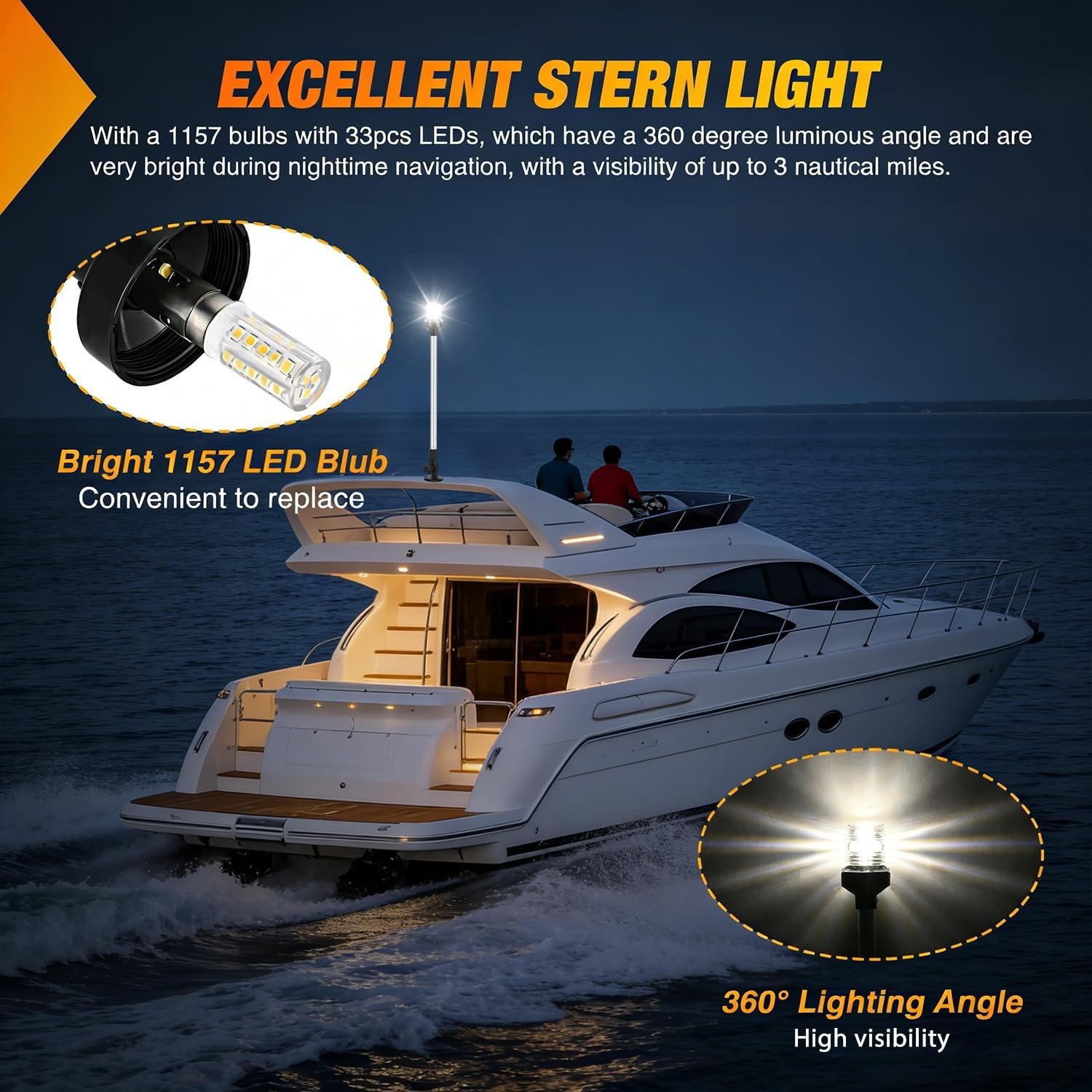 Nilight Marine Boat Stern Ligh - Fishing Boat Anchor บทวิจารณ์และราคา