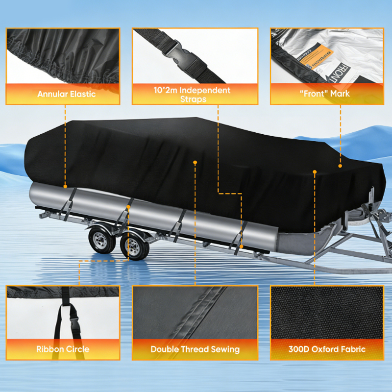 Durable Boat Cover Windproof A - Fishing Boat Cover บทวิจารณ์และราคา