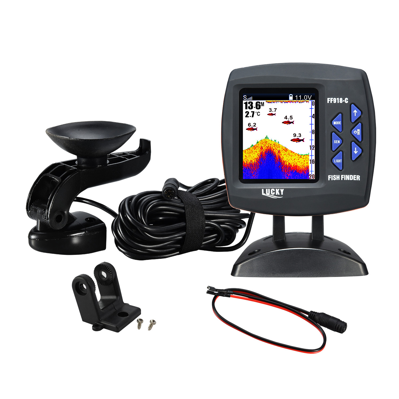 Fish Finder Wireless Sonar Sen - Fishing Boat Depth Finder บทวิจารณ์และราคา