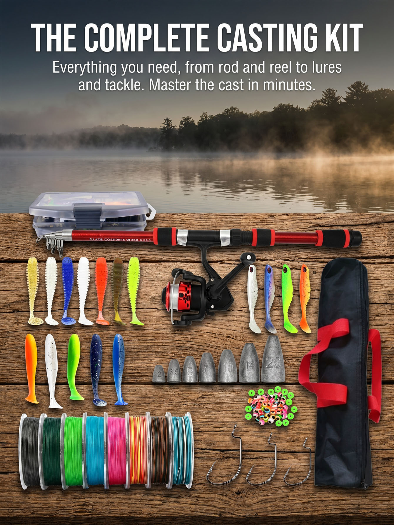Fishing Rod Reel Combos Collap - Fishing Boat Oar บทวิจารณ์และราคา