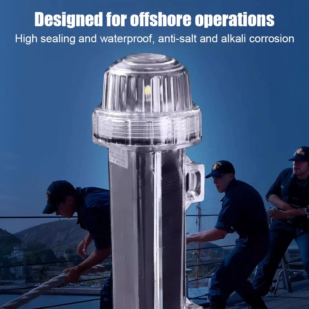New Solar Ocean Signal Light N - Fishing Boat Navigation Light บทวิจารณ์และราคา