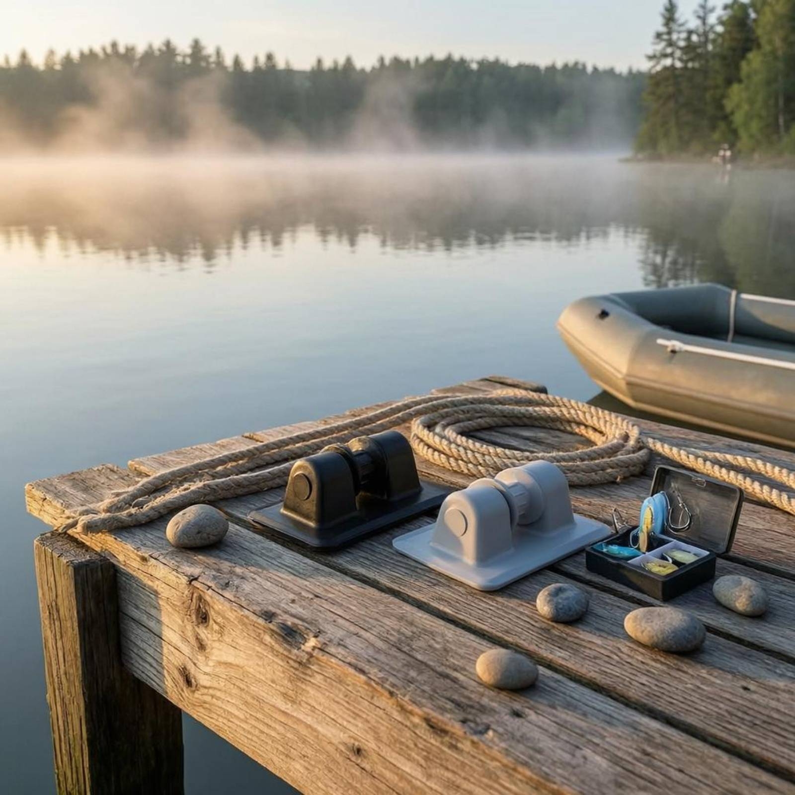 Inflatable Boat Anchor Pulley  - Fishing Boat Anchor บทวิจารณ์และราคา