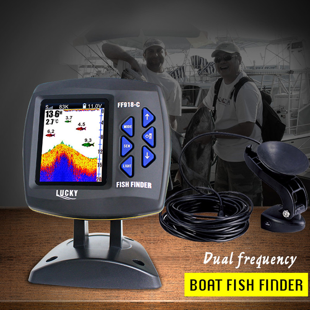 FF918-C100DS Color Screen Wire - Fishing Boat Depth Finder บทวิจารณ์และราคา