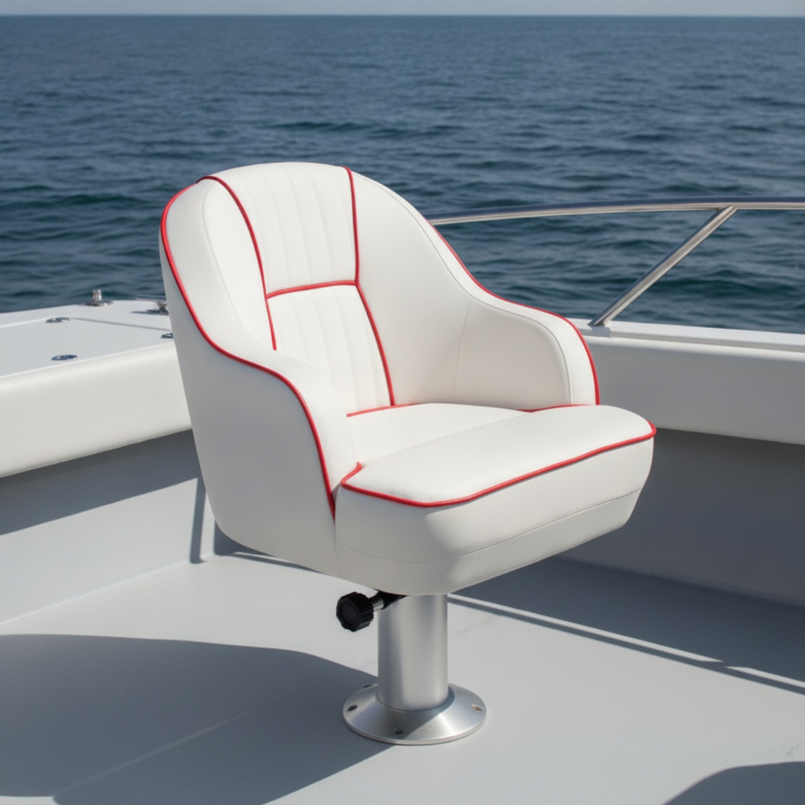 Pilot's Boat Seat Padded Helm  - Fishing Boat Seat บทวิจารณ์และราคา