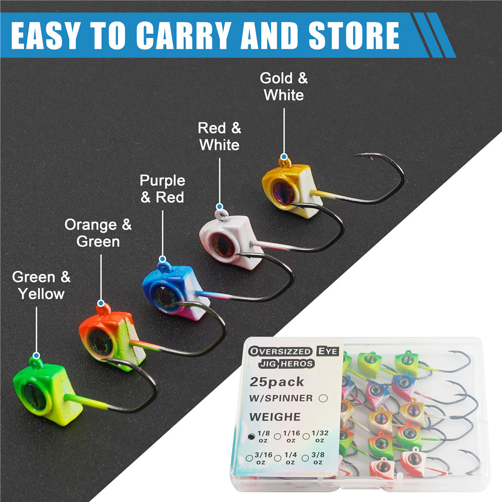 25pcs/50pcs Crappie Jigs heads - Fishing Boat Trailer บทวิจารณ์และราคา