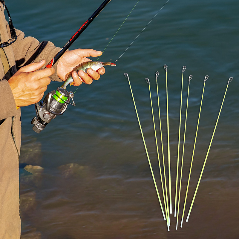 5Pcs 42CM Boat/Raft Rod Tip Sp - Fishing Boat Fiberglass บทวิจารณ์และราคา