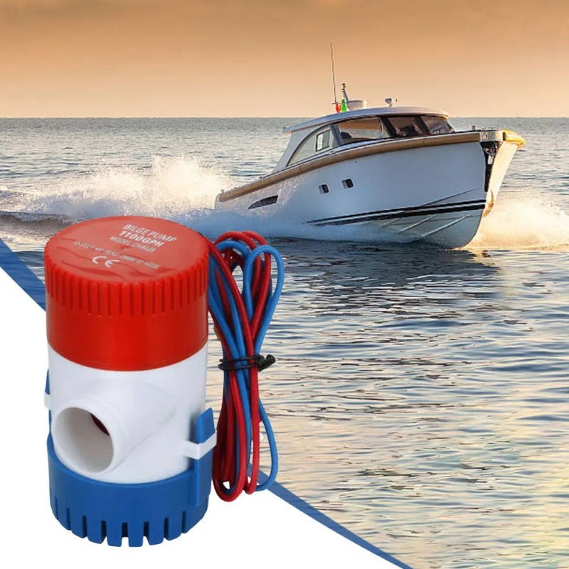 1pc 12V/24V 1100 GPH 750 GPH B - Fishing Boat Bilge Pump บทวิจารณ์และราคา