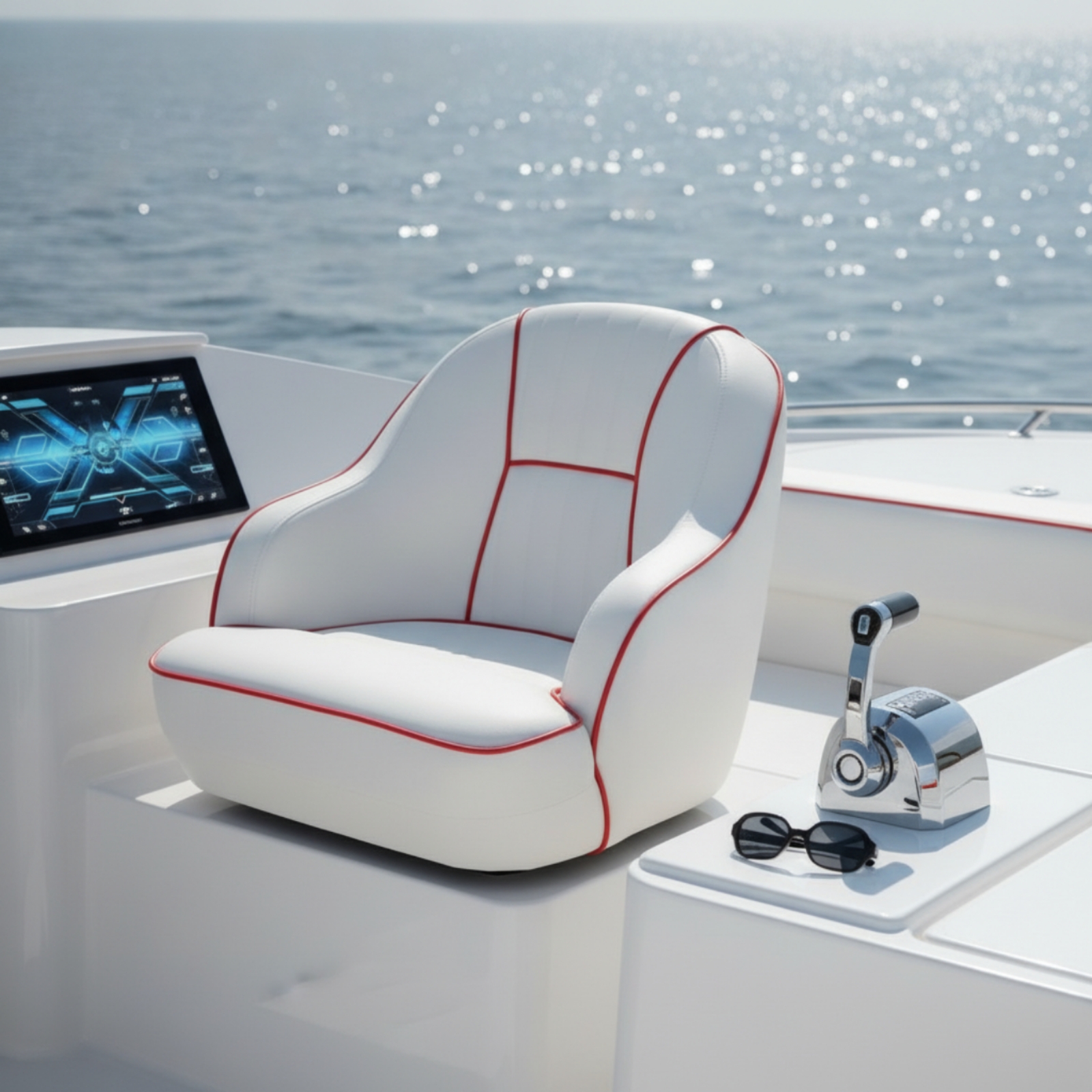 Pilot's Boat Seat Contoured He - Fishing Boat Seat บทวิจารณ์และราคา