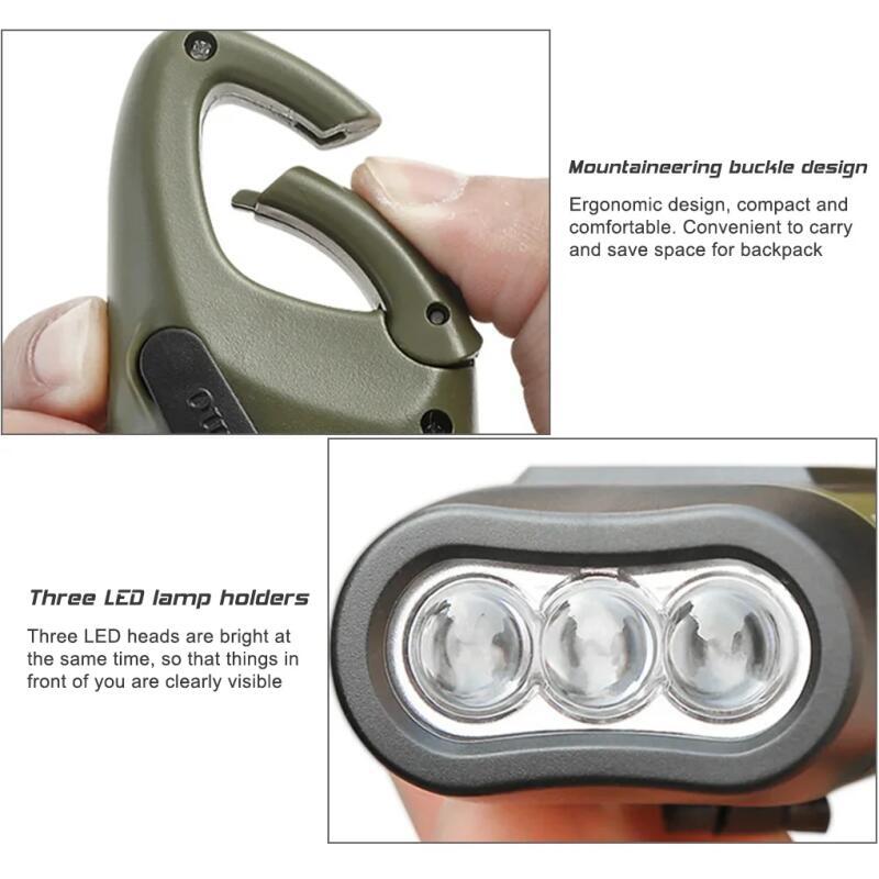 Hand Crank Solar Powered Recha - Fishing Boat Navigation Light บทวิจารณ์และราคา